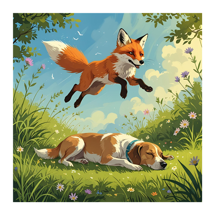 The quick brown fox jumps over the lazy dog image